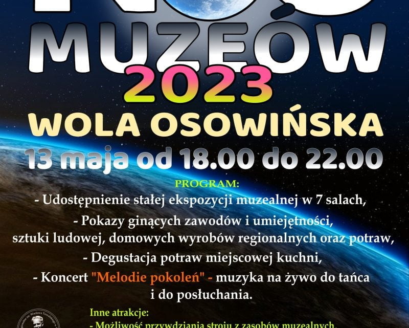 Noc Muzeów 2023 w Woli Osowińskiej